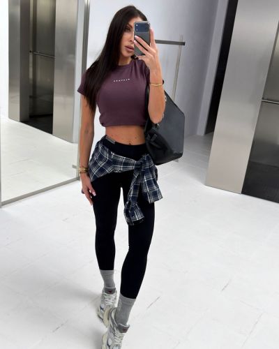 Legginsy damskie OLAVOGA MENEKO 2026 czerń - FashionPlace - 1