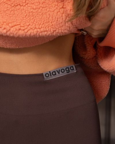 Legginsy damskie OLAVOGA MENEKO 2026 brąz - FashionPlace - 5