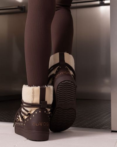 Legginsy damskie OLAVOGA MENEKO 2026 brąz - FashionPlace - 7