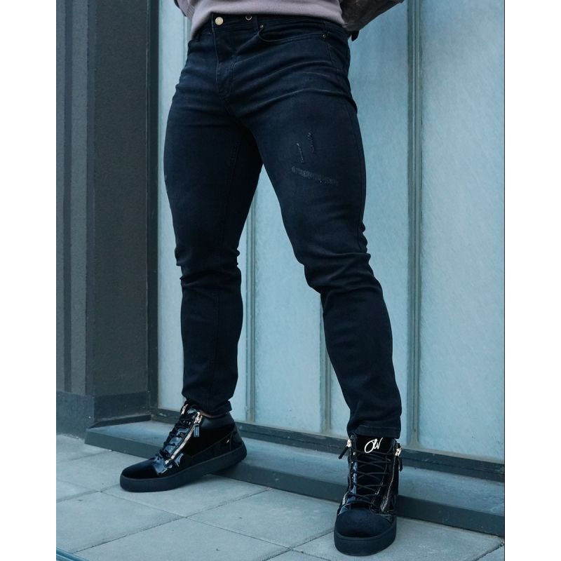 Spodnie męskie OLAVOGA CORE 2026 niebieskie - FashionPlace - 1