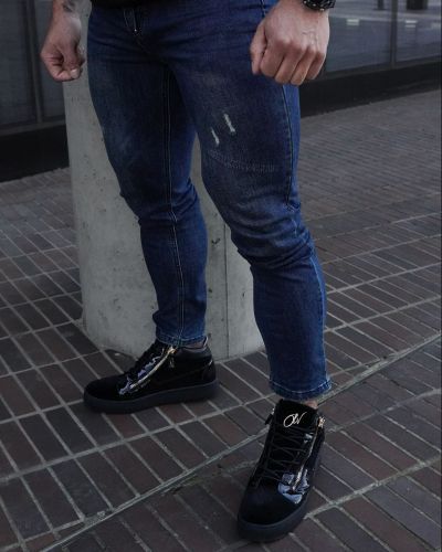 Spodnie męskie OLAVOGA CORE 2026 niebieskie - FashionPlace - 2