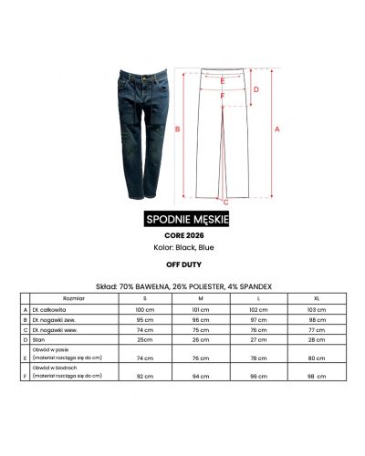 Spodnie męskie OLAVOGA CORE 2026 niebieskie - FashionPlace - 11