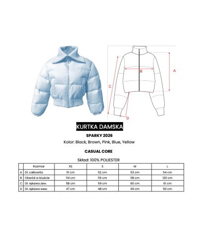 Kurtka damska OLAVOGA SPARKY 2026 żółta - FashionPlace - 7
