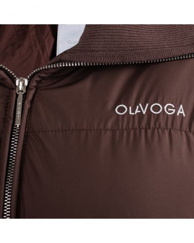 Kurtka damska OLAVOGA SPARKY 2026 brąz - FashionPlace - 5