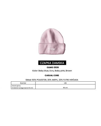 Czapka damska OLAVOGA OLMIO 2026 brąz - FashionPlace - 6