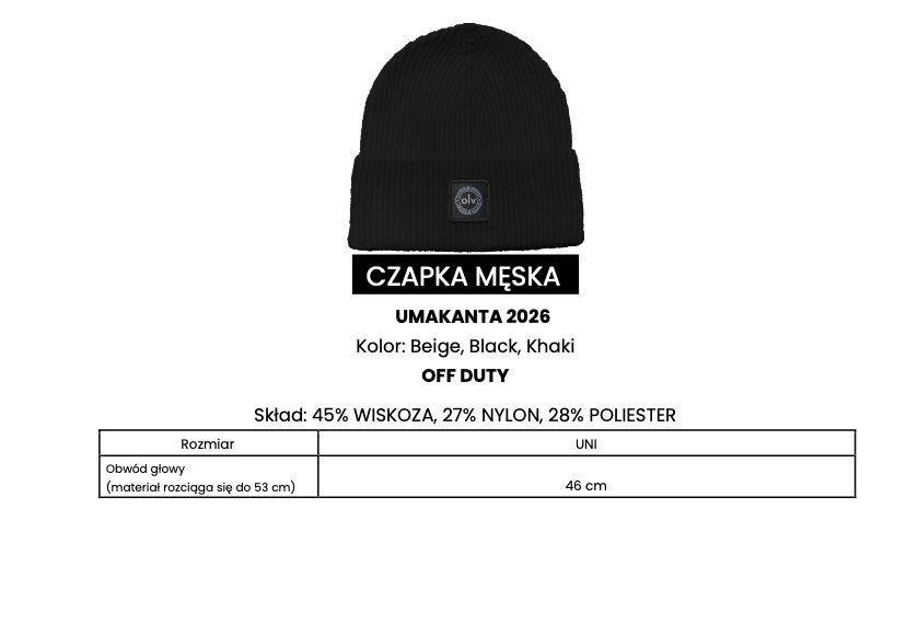 Czapka męska OLAVOGA UMAKANTA 2026 khaki