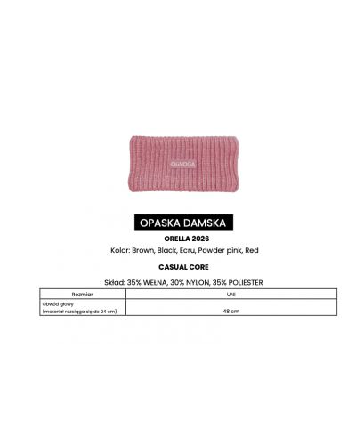 Opaska damska OLAVOGA ORELLA 2026 czerń - FashionPlace - 4