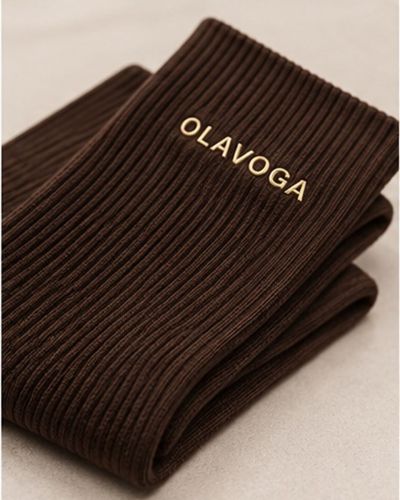 Skarpetki damskie OLAVOGA AVILA 2026 brąz - FashionPlace - 4