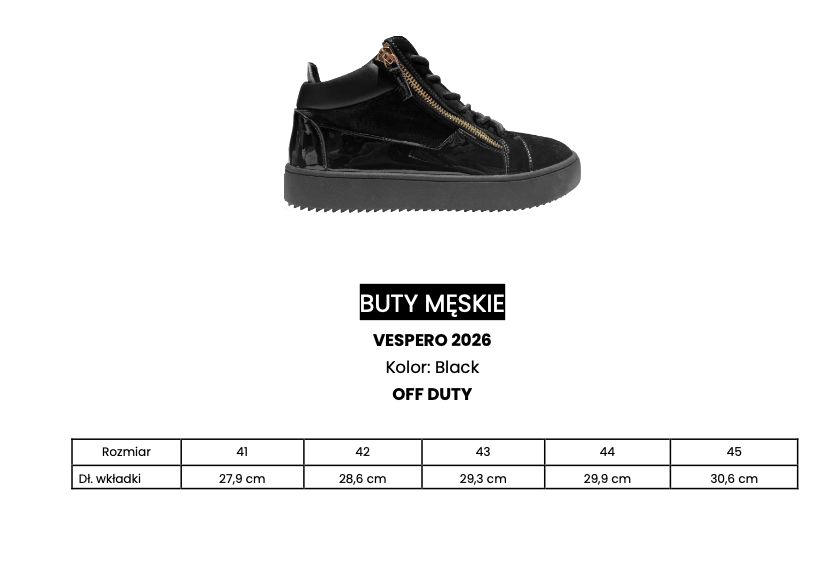 Buty męskie OLAVOGA VESPERO 2026 czerń