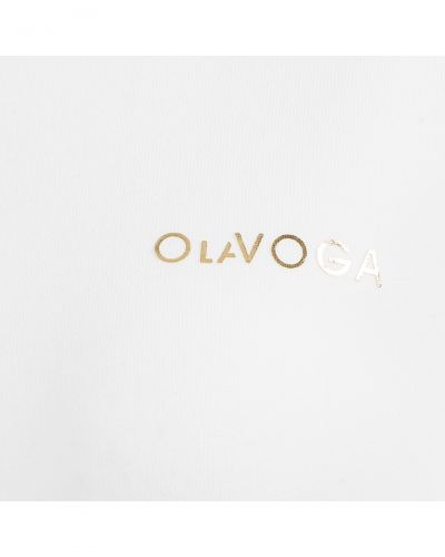 T-shirt damski OLAVOGA HAYO 2025 ecru - FashionPlace - 5