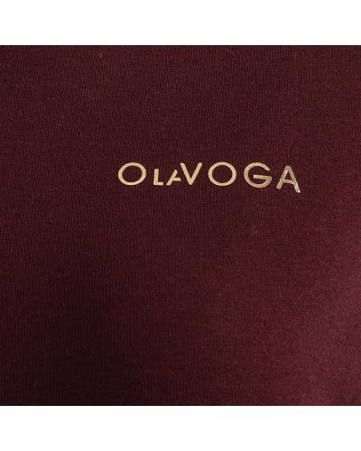 T-shirt damski OLAVOGA HAYO 2025 śliwka - FashionPlace - 4