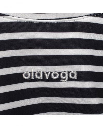Bluzka damska OLAVOGA FLOAT 2025 black/ecru - FashionPlace - 4