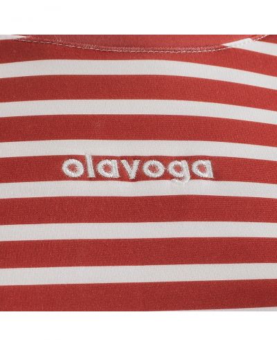 Bluzka damska OLAVOGA FLOAT 2025 red/ecru - FashionPlace - 6