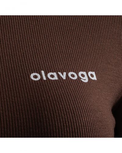 Bluzka damska OLAVOGA ELIOMAIN 2025 brąz - FashionPlace - 4