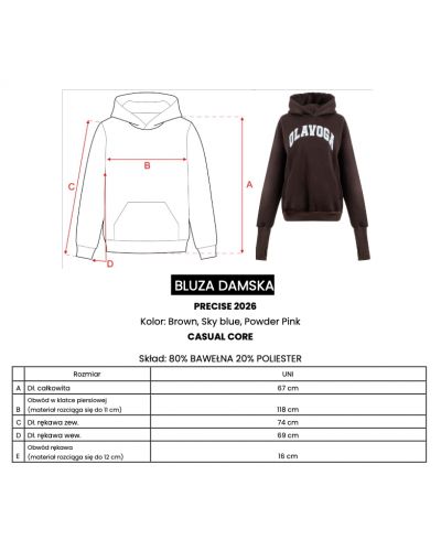 Bluza damska OLAVOGA PRECISE 2026 pudrowy róż - FashionPlace - 5