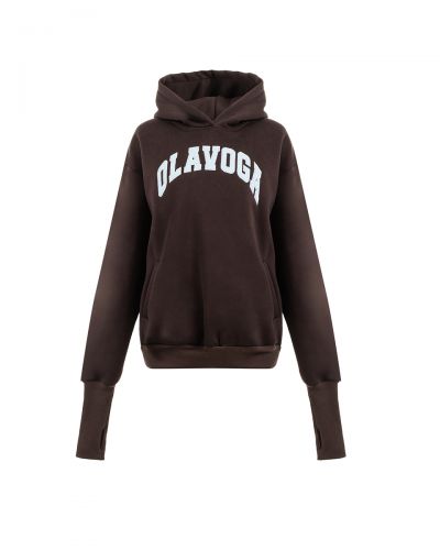 Bluza damska OLAVOGA PRECISE 2026 brąz - FashionPlace - 5