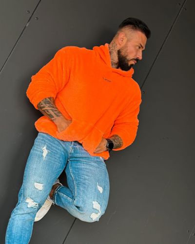 Bluza męska OLAVOGA FIDO MEN 2026 orange - FashionPlace - 4