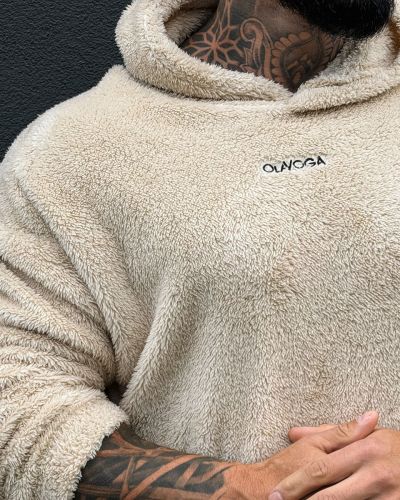 Bluza męska OLAVOGA FIDO MEN 2026 beż - FashionPlace - 5