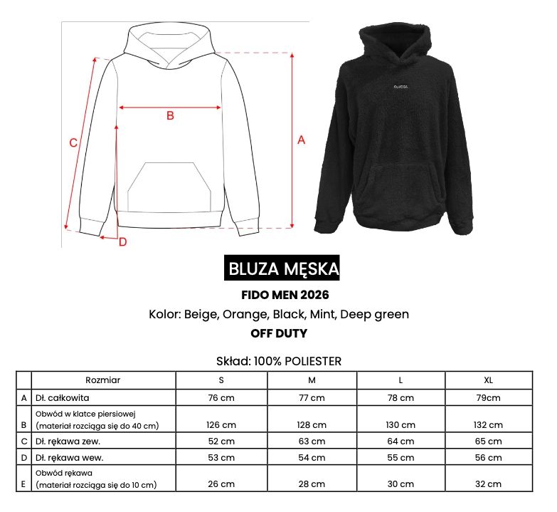 Bluza męska OLAVOGA FIDO MEN 2026 beż