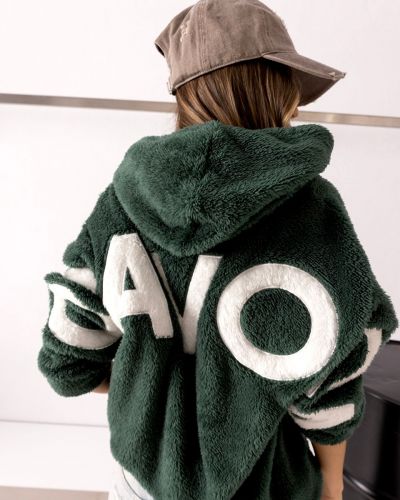 Bluza damska OLAVOGA FIDO 2026 butelkowa zieleń - FashionPlace - 4