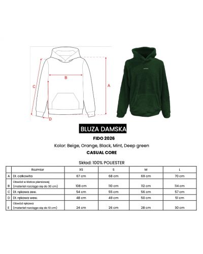 Bluza damska OLAVOGA FIDO 2026 mięta - FashionPlace - 4