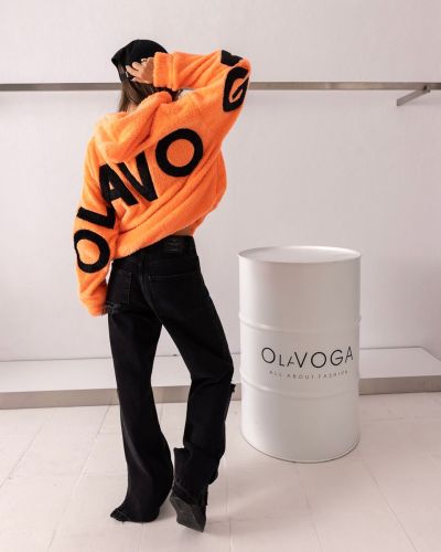 Bluza damska OLAVOGA FIDO 2026 orange - FashionPlace - 3