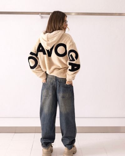 Bluza damska OLAVOGA FIDO 2026 beż - FashionPlace - 6