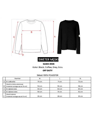 Sweter męski OLAVOGA SASIO 2026 ecru - FashionPlace - 8