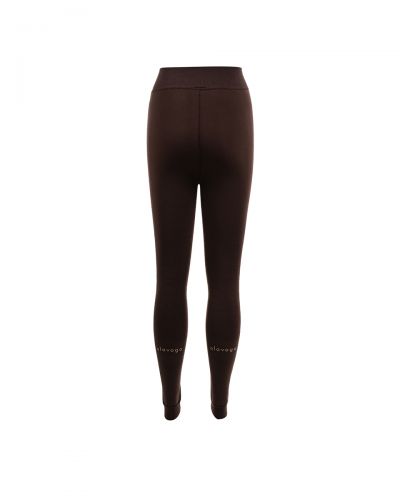 Legginsy damskie OLAVOGA NEBULA 2026 ciemny brąz - FashionPlace - 6