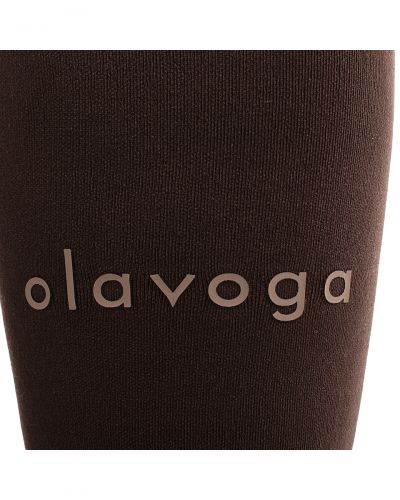 Legginsy damskie OLAVOGA NEBULA 2026 ciemny brąz - FashionPlace - 7