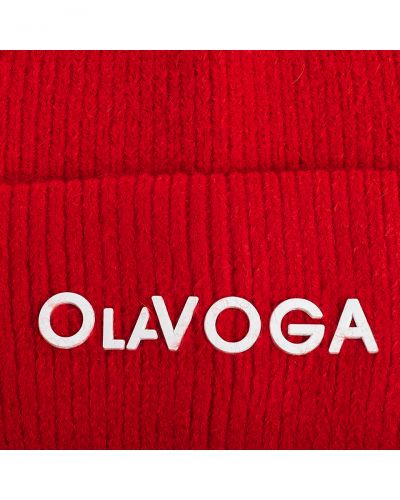 Czapka damska OLAVOGA MEDINA 2026 czerwień - FashionPlace - 2