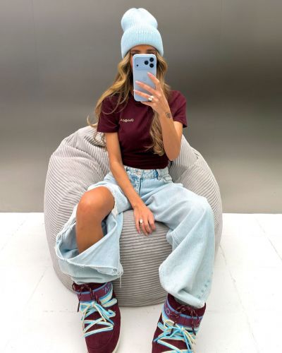 Buty damskie OLAVOGA YETI 2026 burgund - FashionPlace - 7