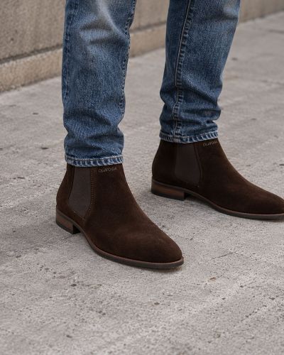 Buty męskie OLAVOGA DALLAS 2026 brąz - FashionPlace - 5