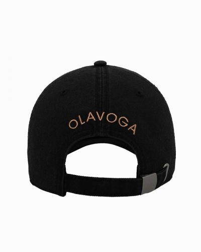 Czapka męska OLAVOGA RIPPED CUP LV czarna - złote logo - FashionPlace - 4